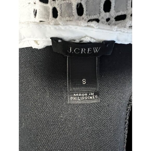 J. CREW RUFFLE WOMEN TOP, GREY/WHITE, WORK ATTIRE, WESTERN, COTTAGECORE - Picture 7 of 12